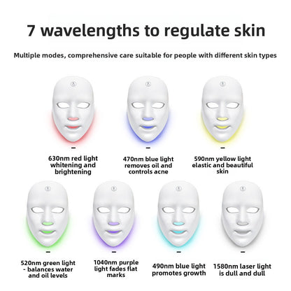 Rechargeable LED Light Therapy Facial Mask