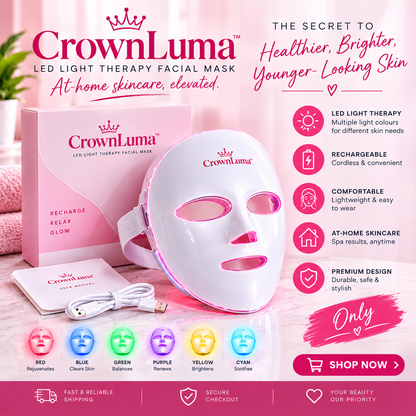 Rechargeable LED Light Therapy Facial Mask